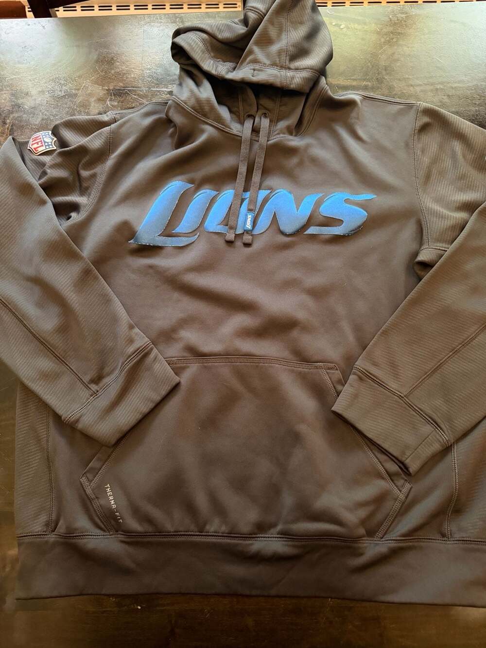 Nike Detroit Lions Therma-Fit NFL Pullover Hoodie Size L